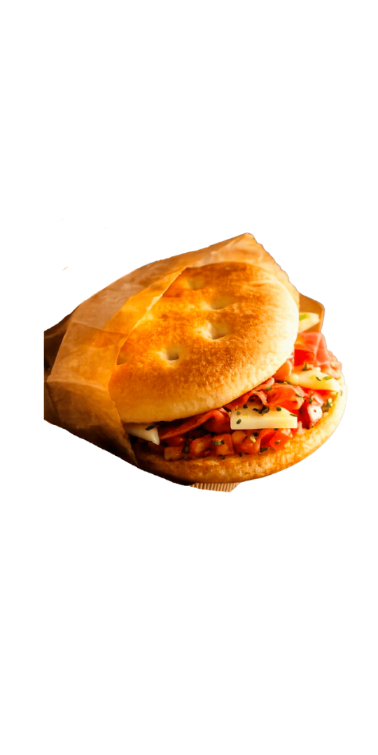 focaccia ronde pré-tranchée a garnir