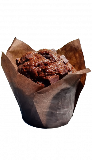 Muffin chocolat fourré au chocolat