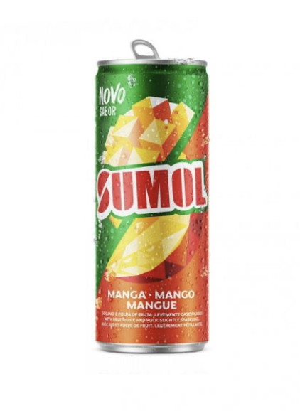 sumol mangue canette 33cl soda portugais